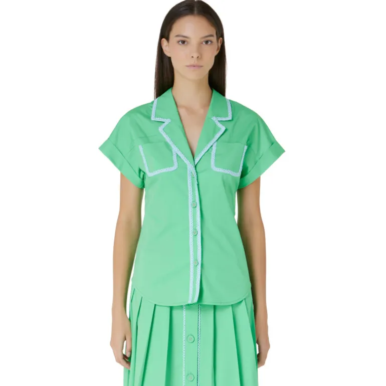 Vivetta Bowling Shirt-Women Shirts & Tops
