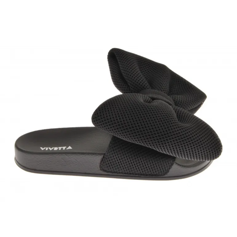 Vivetta Bow Sliders-Women Flip Flops & Sliders