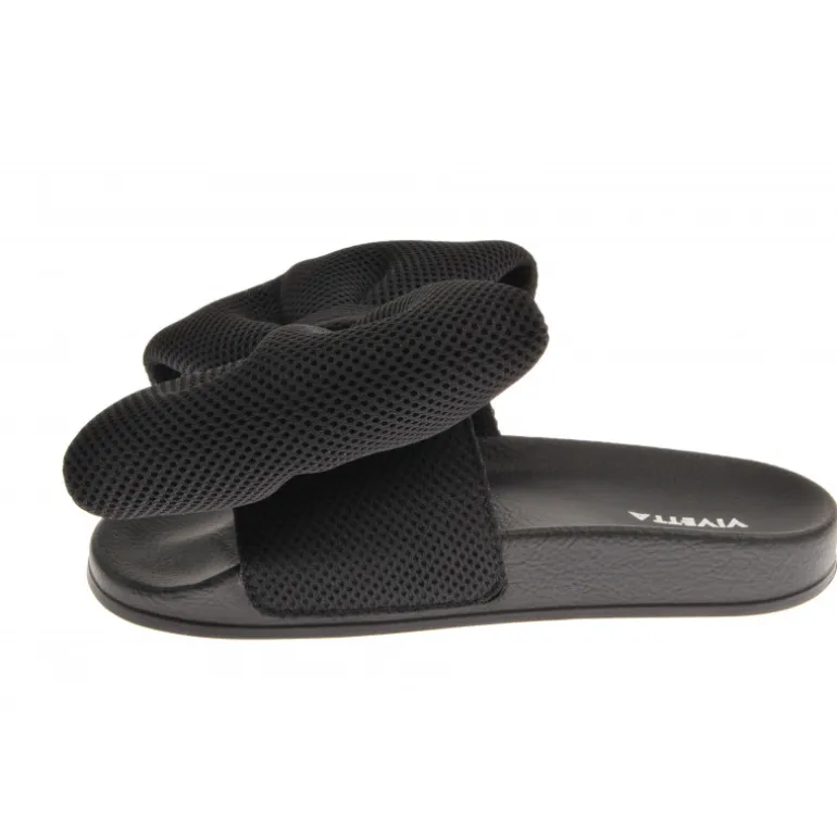Vivetta Bow Sliders-Women Flip Flops & Sliders