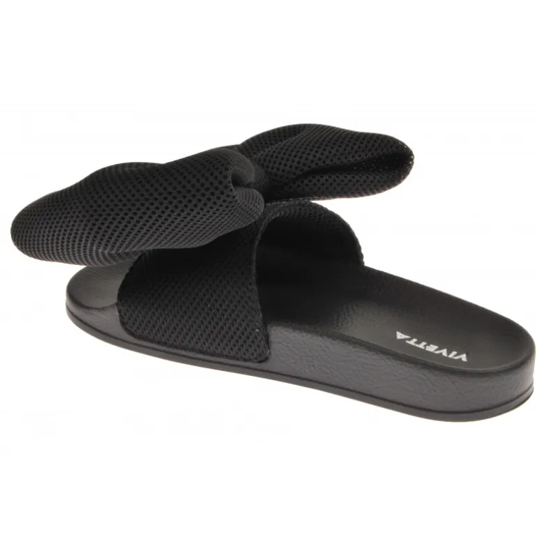 Vivetta Bow Sliders-Women Flip Flops & Sliders