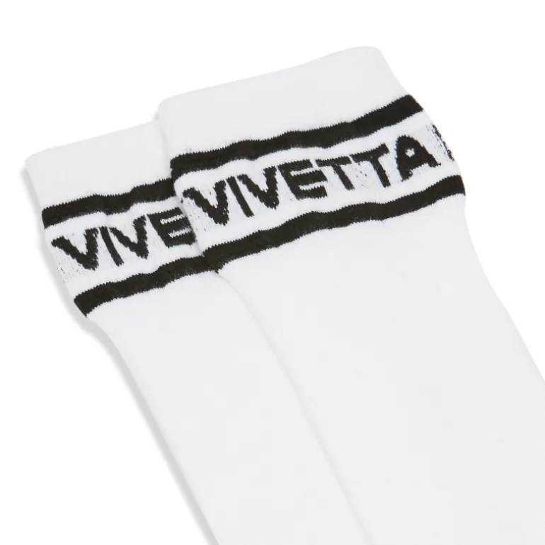 Vivetta Calzini A Coste Con Ricamo Unghie-Women Socks