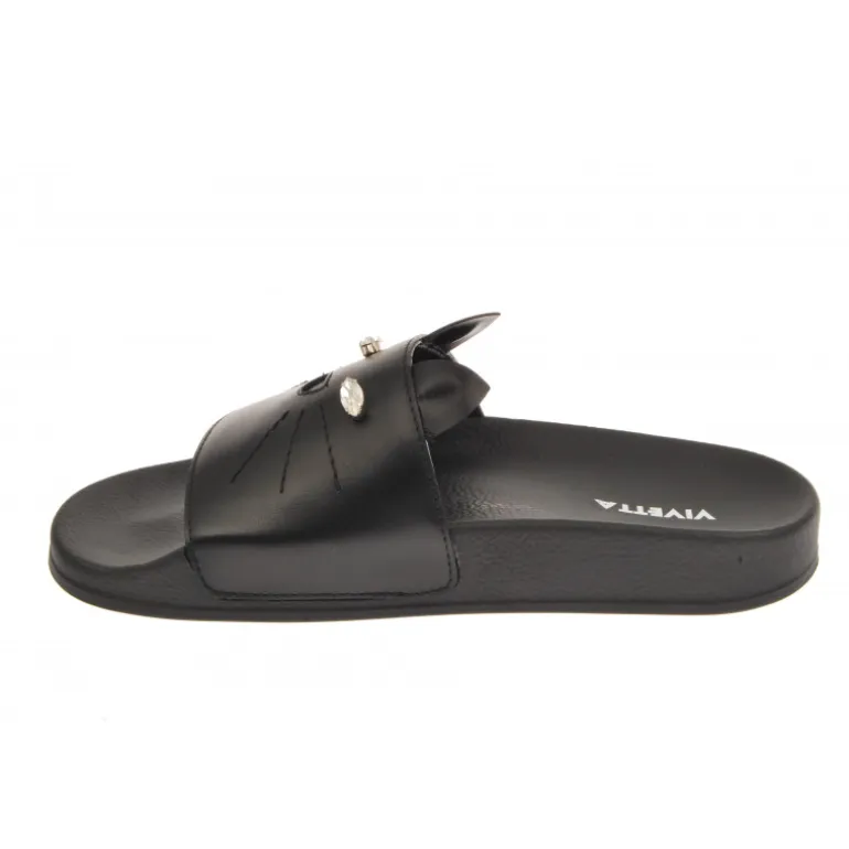 Vivetta Cat Slider-Women Flip Flops & Sliders