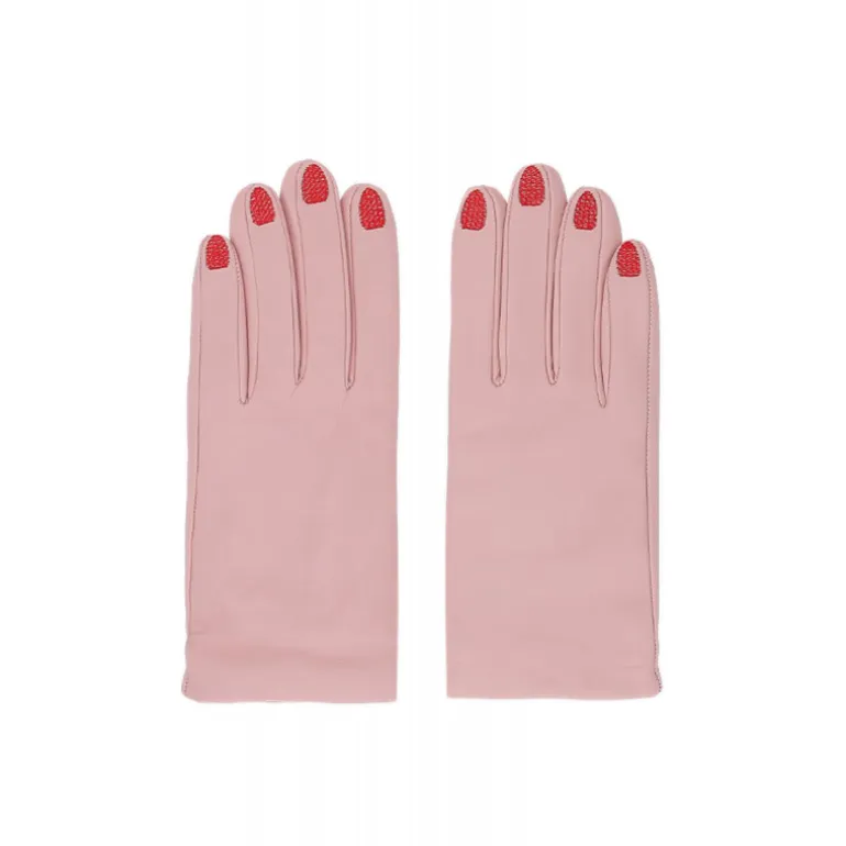 Vivetta Emroidered Nails Gloves-Women Gloves & Scarves
