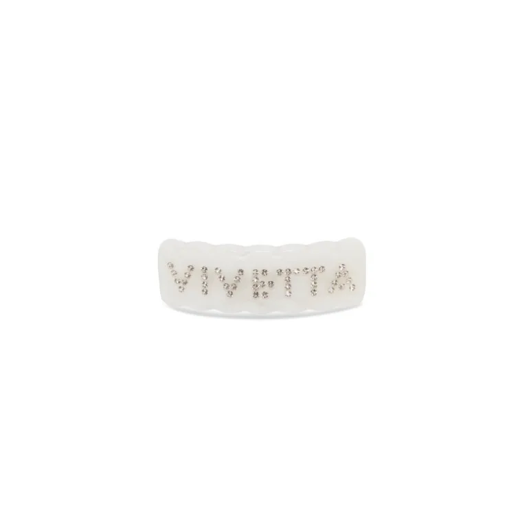 Vivetta Fermaglio Logo Strass-Women Hair Accessories