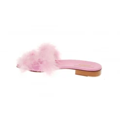 Vivetta Flat Sandal With Marabu-Women Sandals