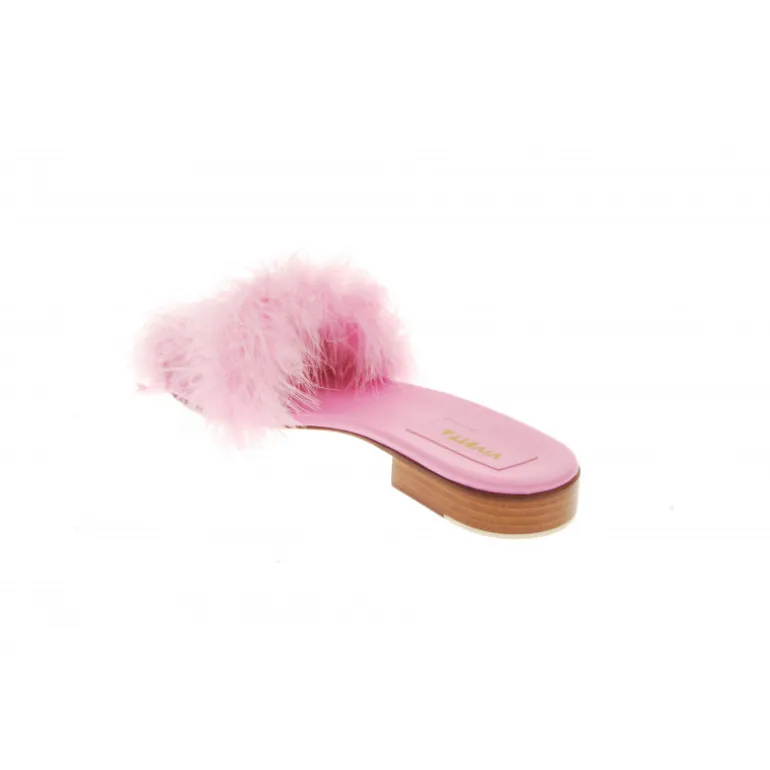Vivetta Flat Sandal With Marabu-Women Sandals