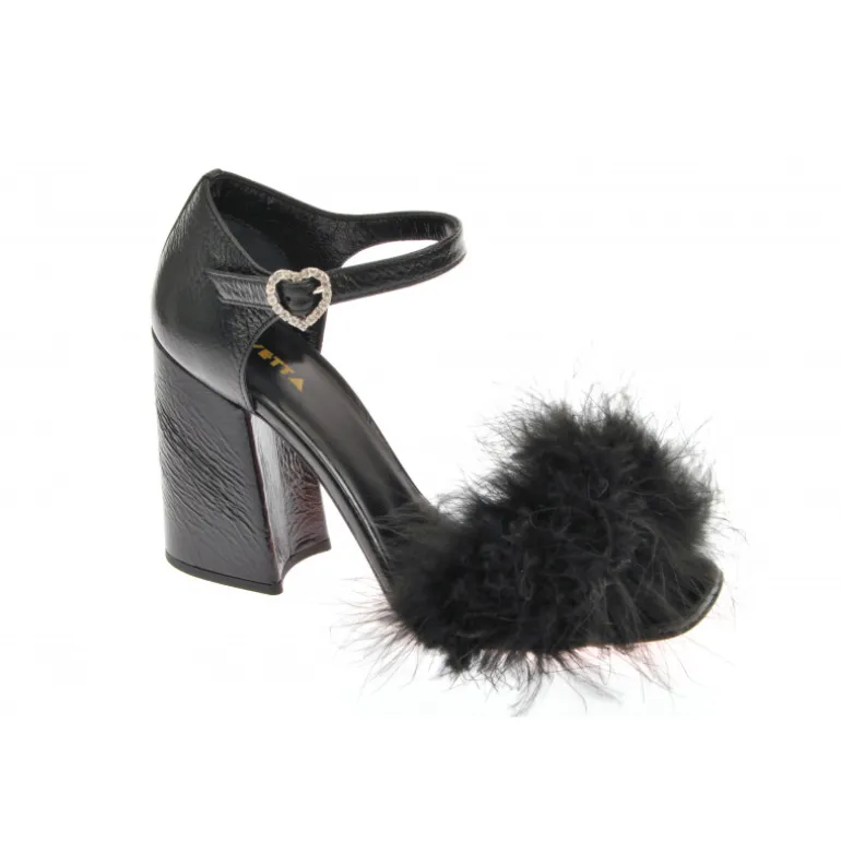 Vivetta Flat Sandal With Marabu-Women Sandals