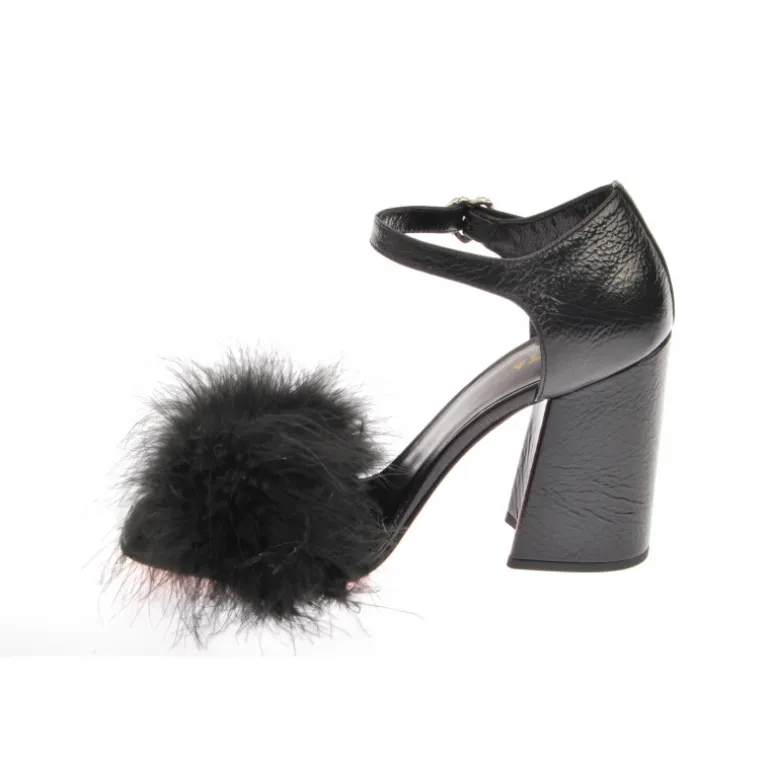 Vivetta Flat Sandal With Marabu-Women Sandals
