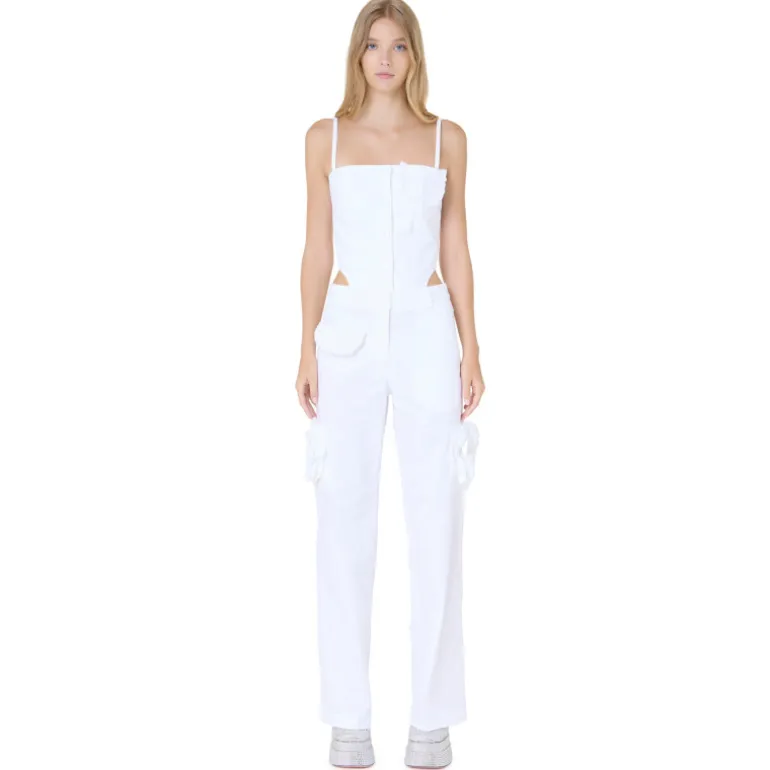 Vivetta Gabardine Overalls-Women Trousers & Shorts
