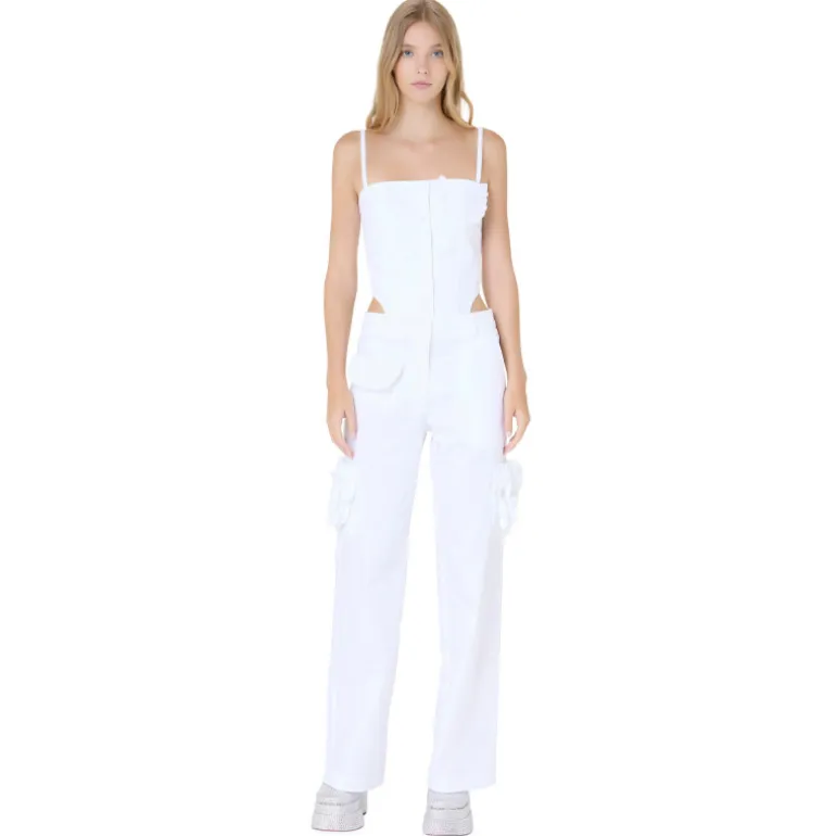 Vivetta Gabardine Overalls-Women Trousers & Shorts