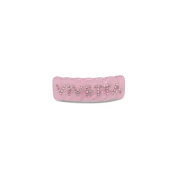 Vivetta Hair Clip With Crystals Logo-Women Hair Accessories