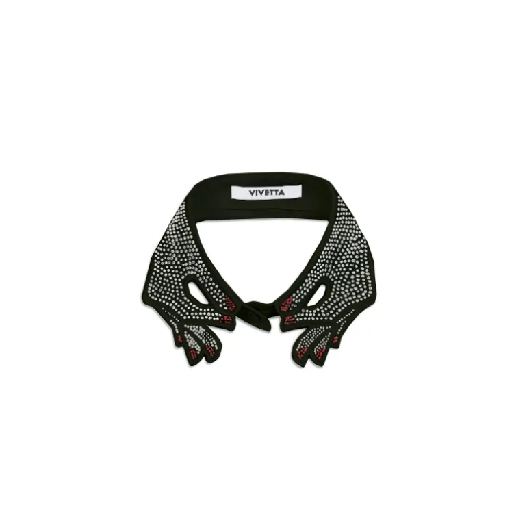 Vivetta Hand Collar With Crystals-Women Collars