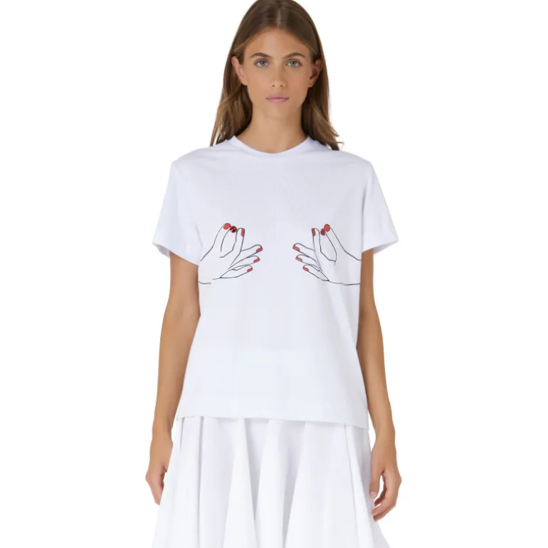 Vivetta Hands T-Shirt-Women T-Shirts & Sweat Shirts