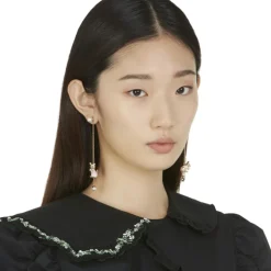 Vivetta Pendant Earrings With Pearls-Women Earrings