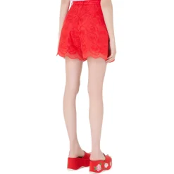 Vivetta Shorts Organza Rose-Women Trousers & Shorts