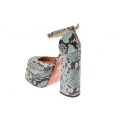 Vivetta Snake-Effect Leather Platform Mary Jane-Women Ballet Flats & Mary-Jane