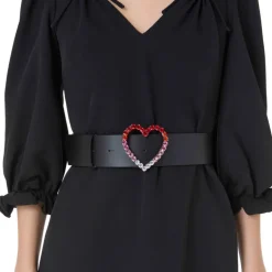 Vivetta Strass Heart Belt-Women Belts