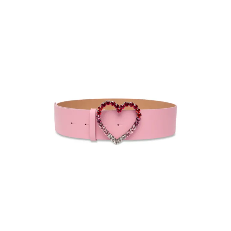 Vivetta Strass Heart Belt-Women Belts