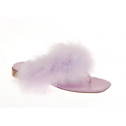 Vivetta Thong Sandals With Marabu-Women Flip Flops & Sliders